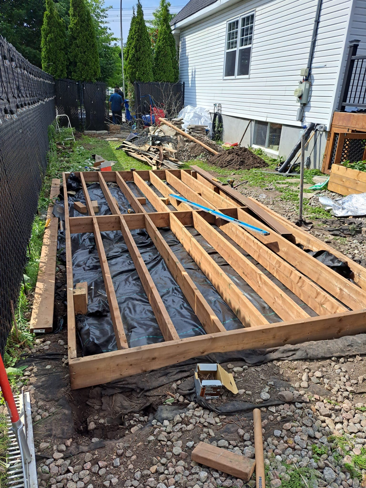 Construction de terrasse